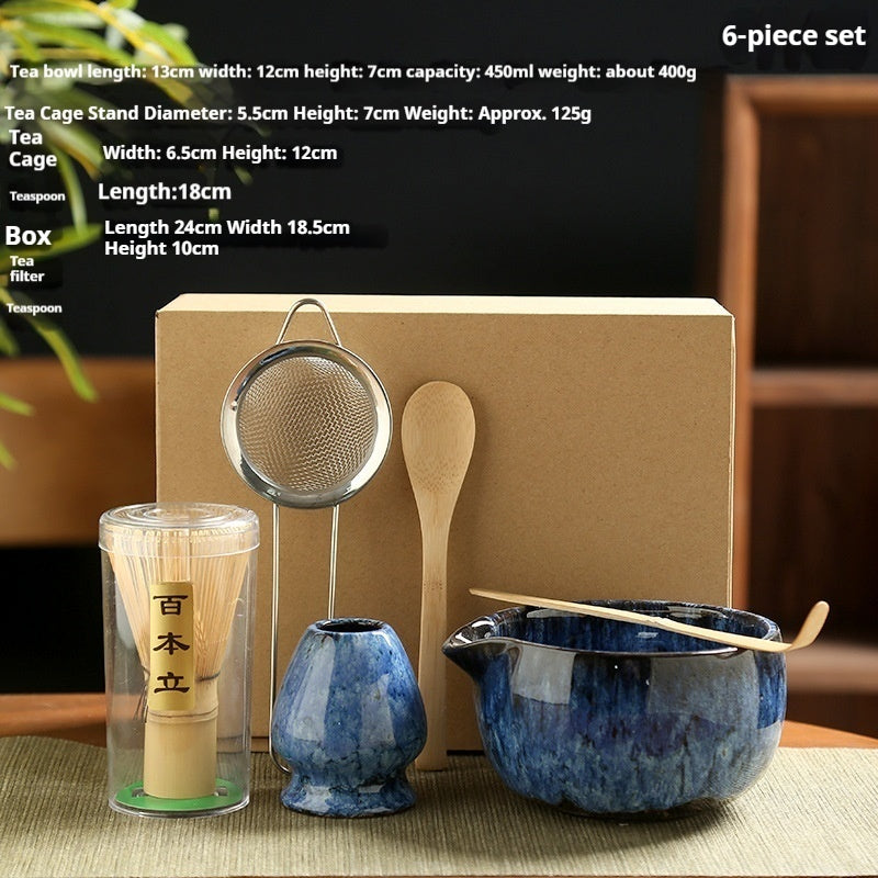 Japanese Matcha Tea Set with Brush Tool Gift Box - Multiple Colors