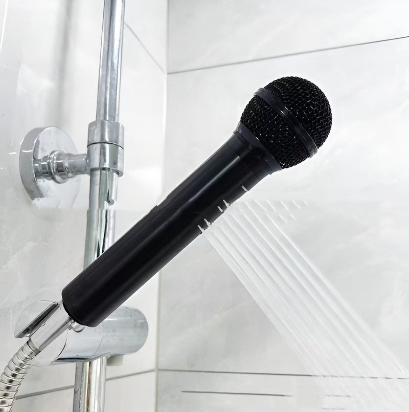 Microphone-Shaped Creative Showerhead - Modern Bathroom Decor