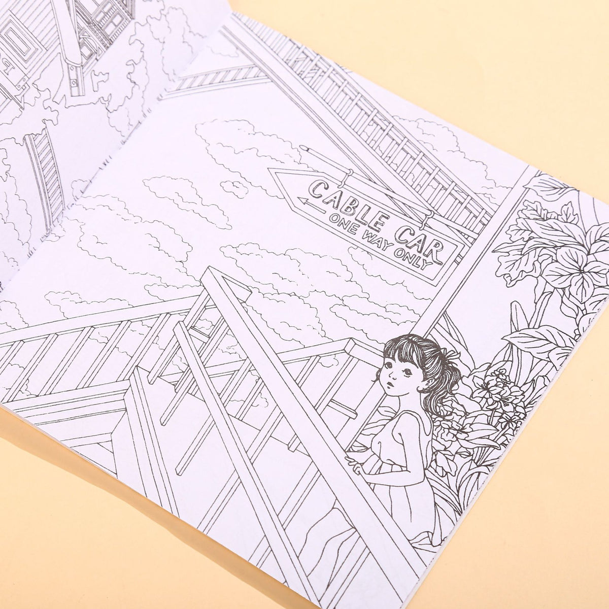 Stress Relief Coloring Book Set - 8 Assorted Sketchbooks 18x18cm