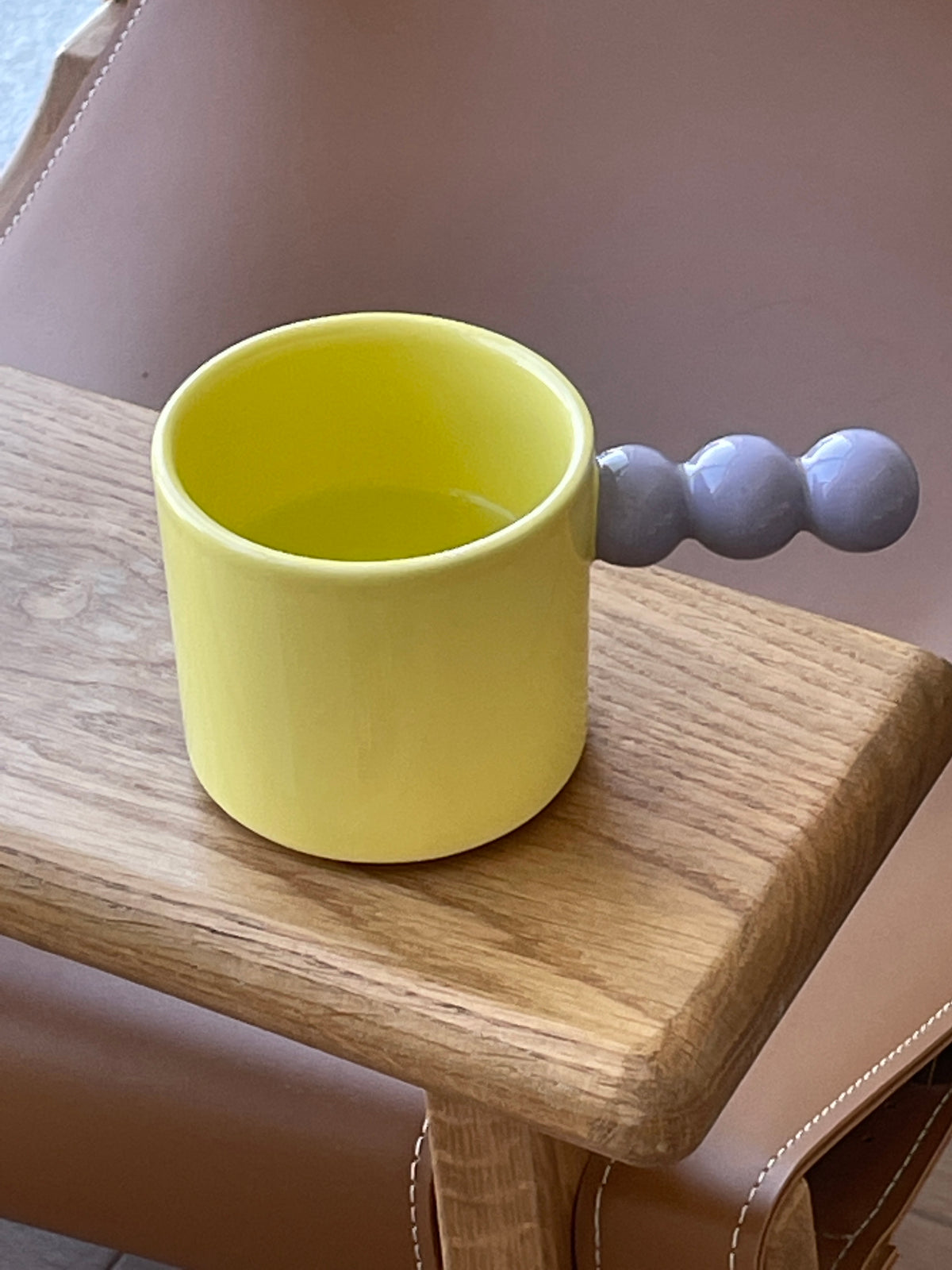 Colorful Ceramic Coffee Mug - Nordic Style Double-Color Bead Cup