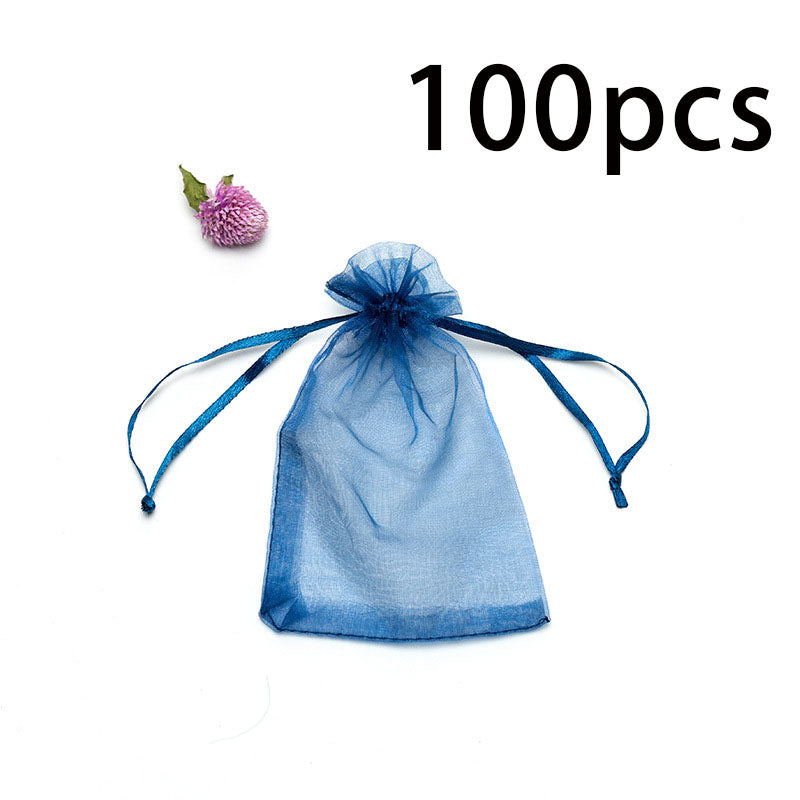 Jewelry Gift Bags 100PCS Drawstring Mesh Bags for Packaging and Storage