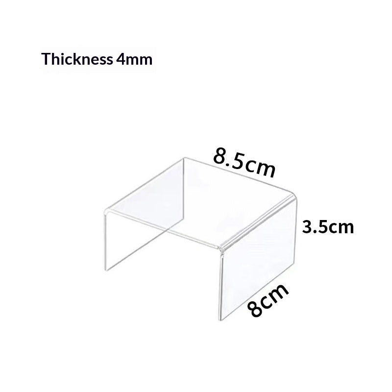 Acrylic Shoe and Bag Display Rack Trapezoid-Shaped Jewelry Organizer