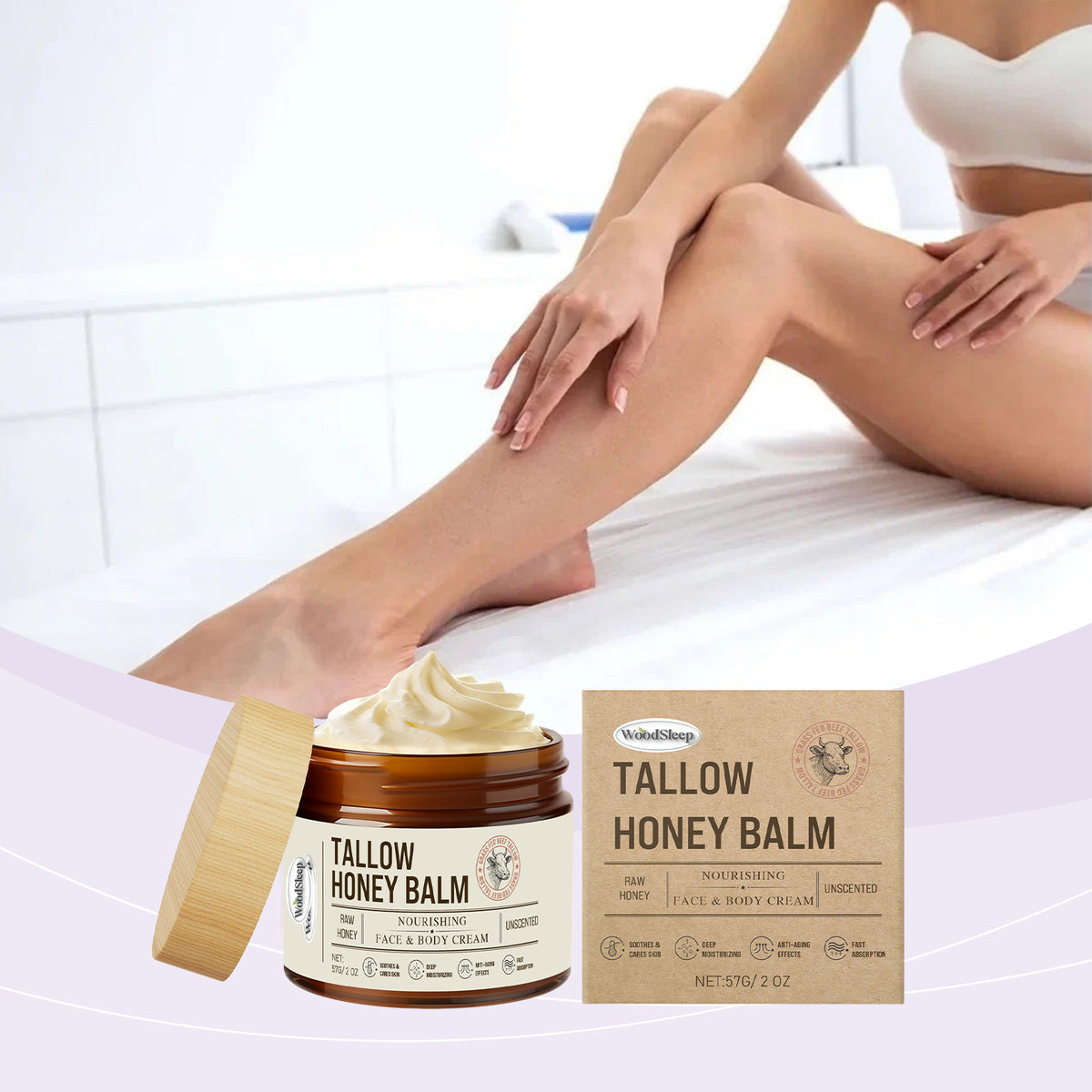 Tallow Honey Skin Repair Moisturizing Cream Relieve Dryness Nourish