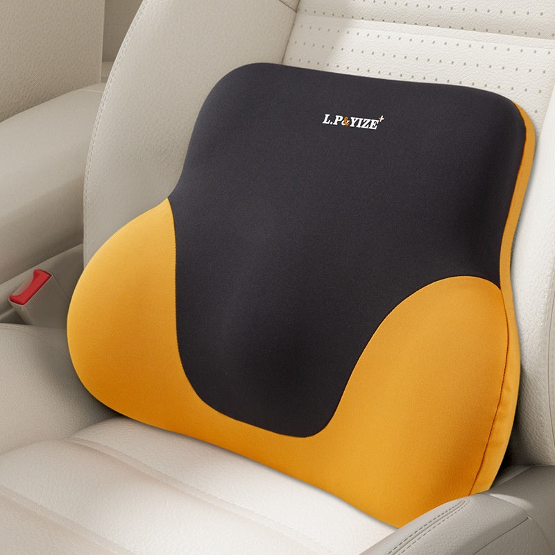 Car Headrest Neck Support Pillow Memory Foam - Adjustable Lumbar & Waist Cushions