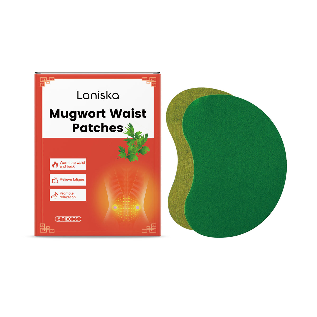 Mugwort Waist Patches 8 Pieces for Skin Care & Detox
