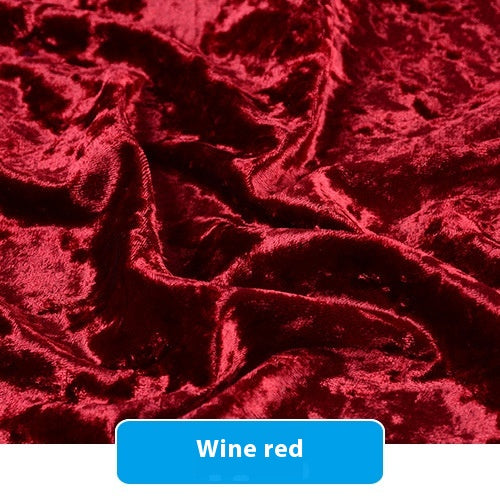 Multicolor Stretch Diamond Velvet Fabric for Craft & Upholstery - 1m, 150D