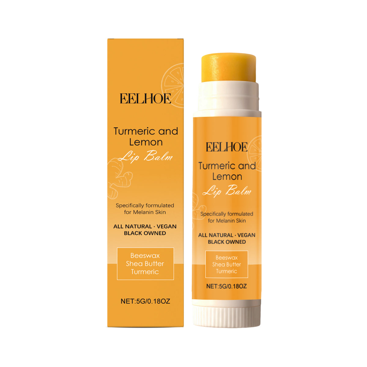 Turmeric Lemon Lipstick 5g 1 Box