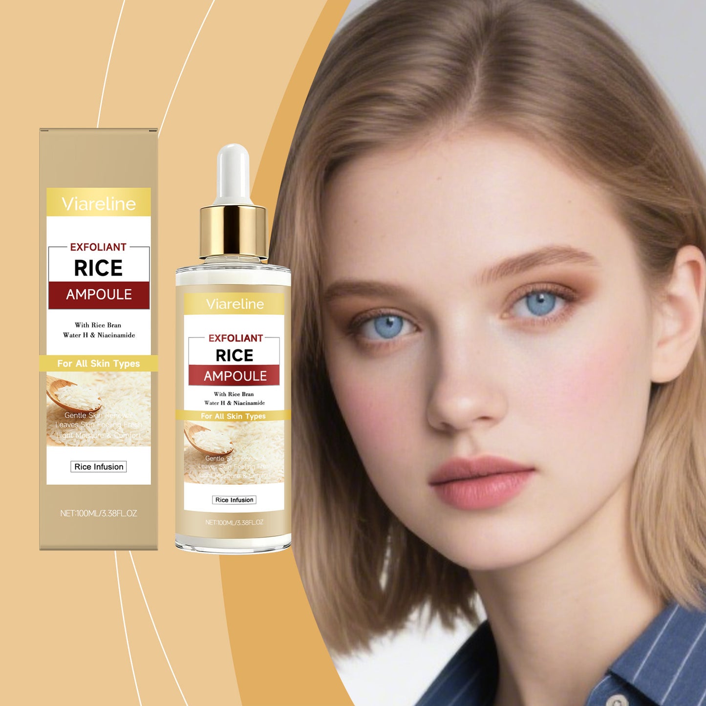 Rice Exfoliating Liquid - 100ml Skin Brightening & Gentle Face Scrub
