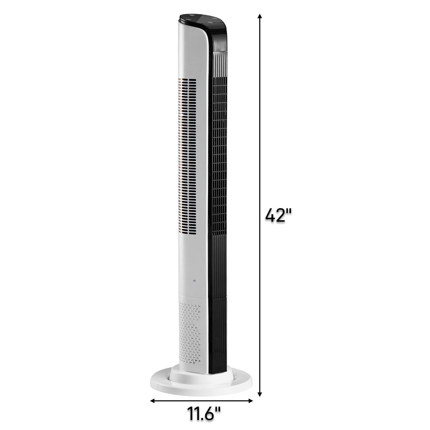 42 Inch Smart Tower Fan with WiFi Remote Control Digital Display Space Saving