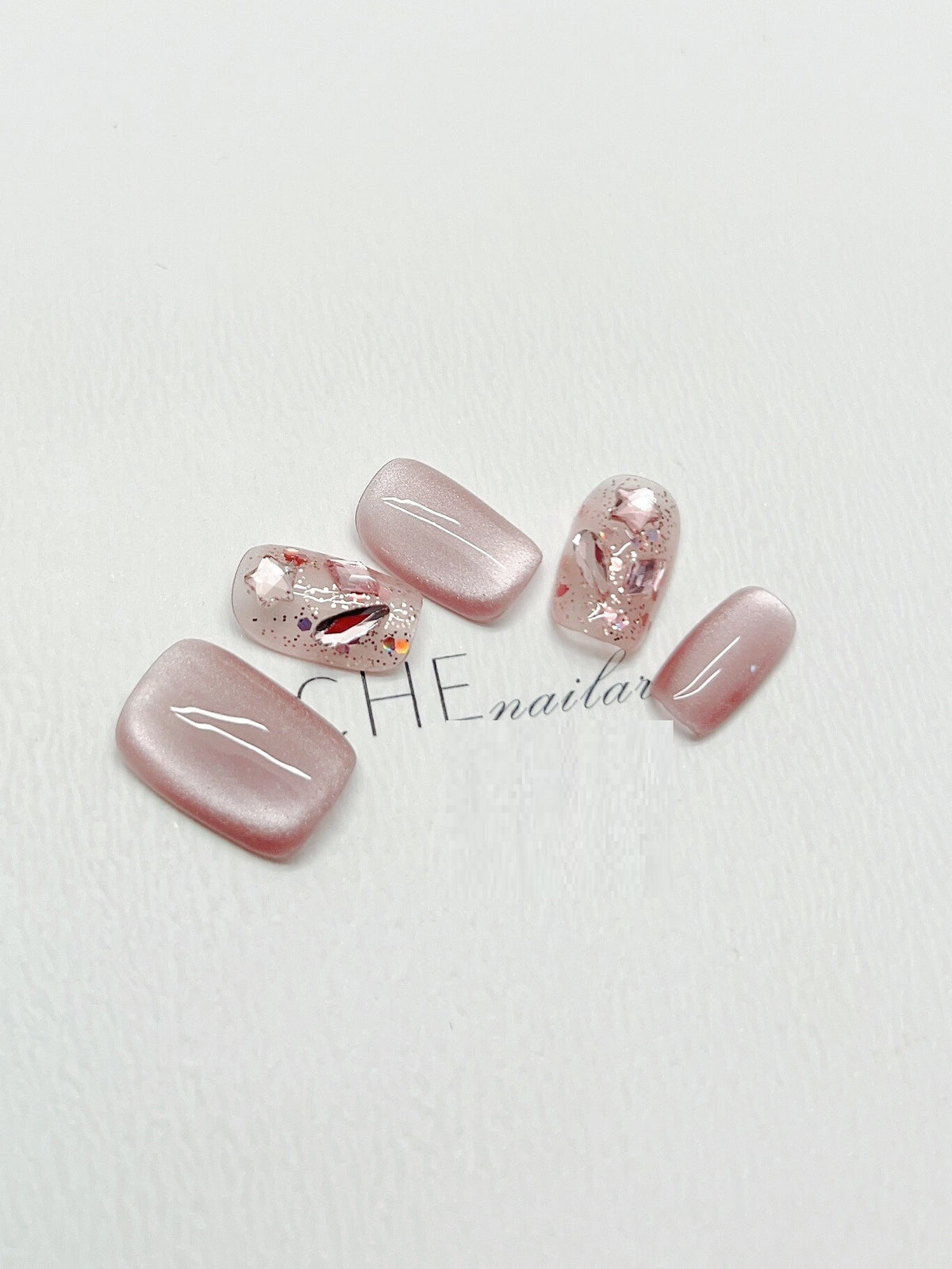 Handmade Custom Nail Art Kit for Cat Eye Nails - Solid Color & Variants