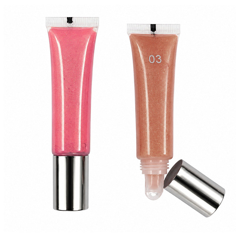 Shimmering Lip Gloss and Lip Care Oil Set - Anti-Chapping, Glittering Finish