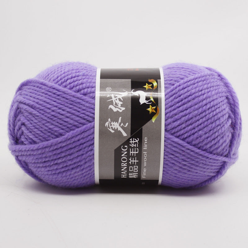 Thick Knitting Yarn Ball for Self-Woven Crafts - Cashmere Wool Material Kit