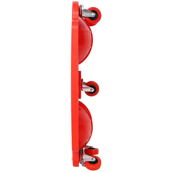 Durable Rolling Knee Creeper with 360° Casters and Tool Tray - Red