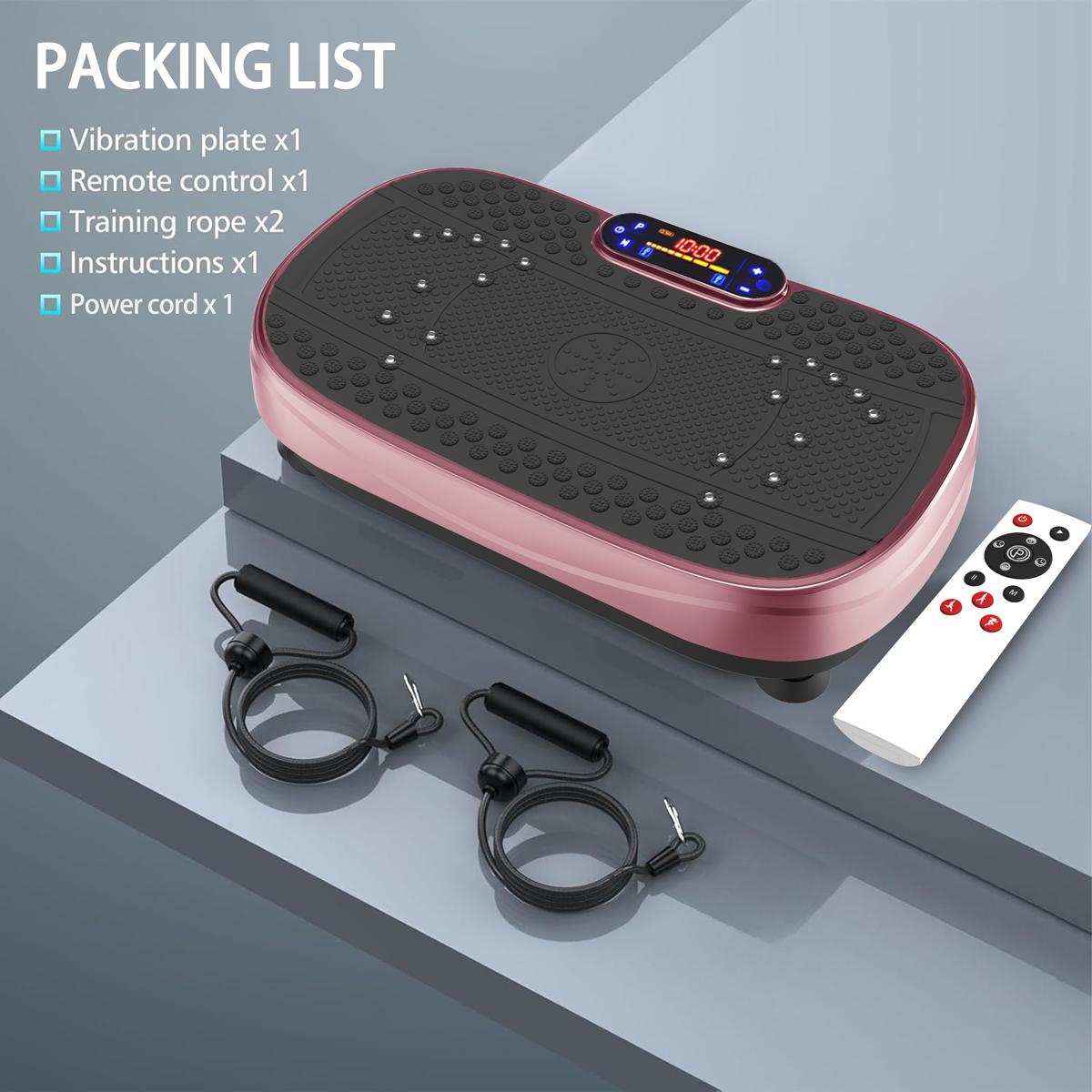 Vibration Plate Fitness Platform - Rose Red Exercise Machine