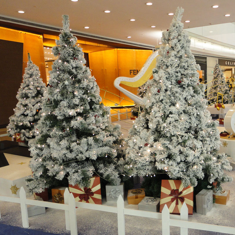 Artificial Christmas Snow Tree Decoration 60cm Flocking Holiday Decor