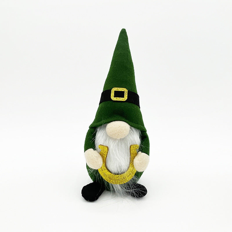 St. Patrick's Day Green Hat Doll Decoration - Festive Home Ornament