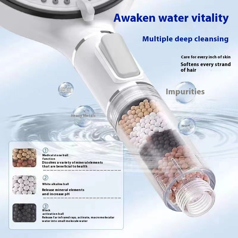 Adjustable Shower Nozzle Filter Spray for Bathroom Household