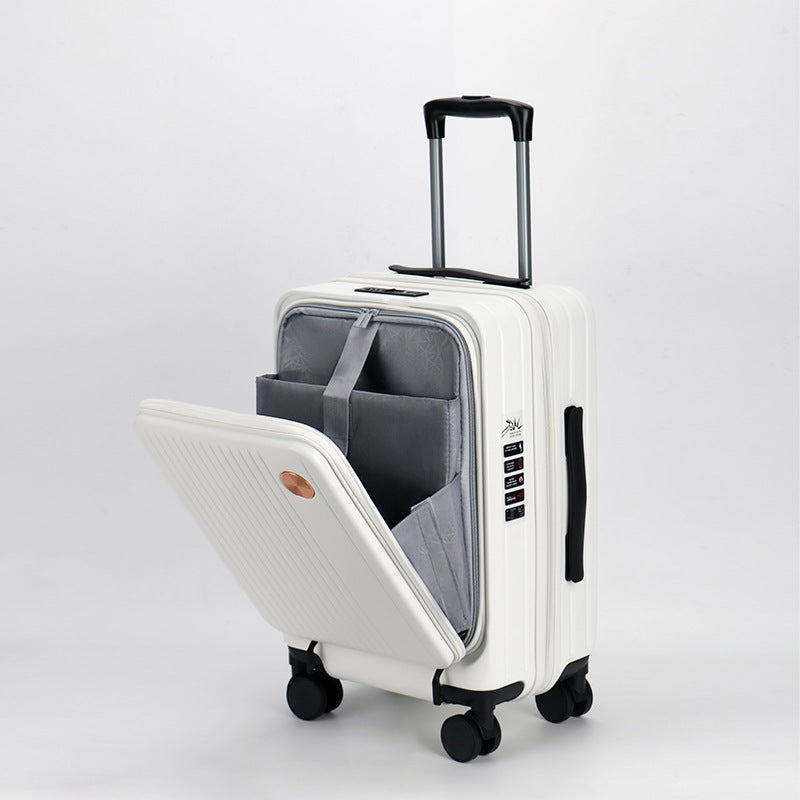 Drop-Resistant 20-Inch Spinner Luggage with Waterproof & Expansion Features