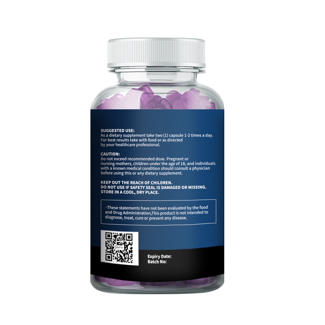 Vitamin B6 Sleep Support Gummies - Vegan & Gluten-Free Berry Flavor - 60 Count
