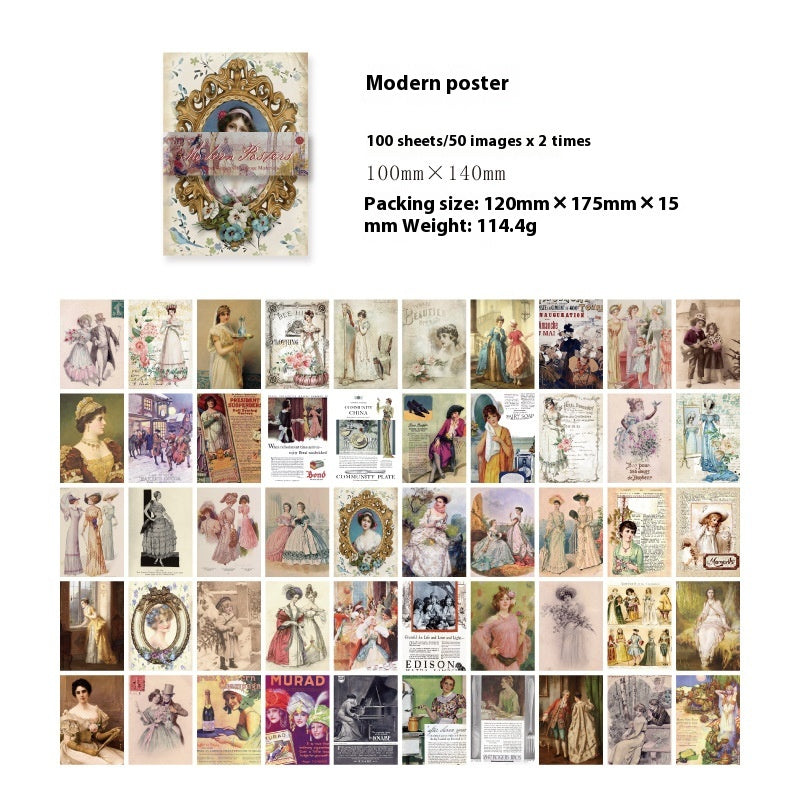 Retro Artistic Notebook - DIY Note Journal with Colorful Cover Options