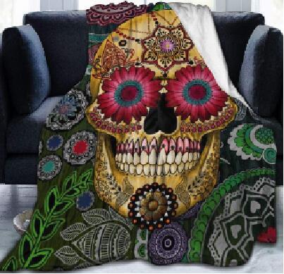 Double-Sided Flannel Sofa Blanket - Warm Modern Home Textiles