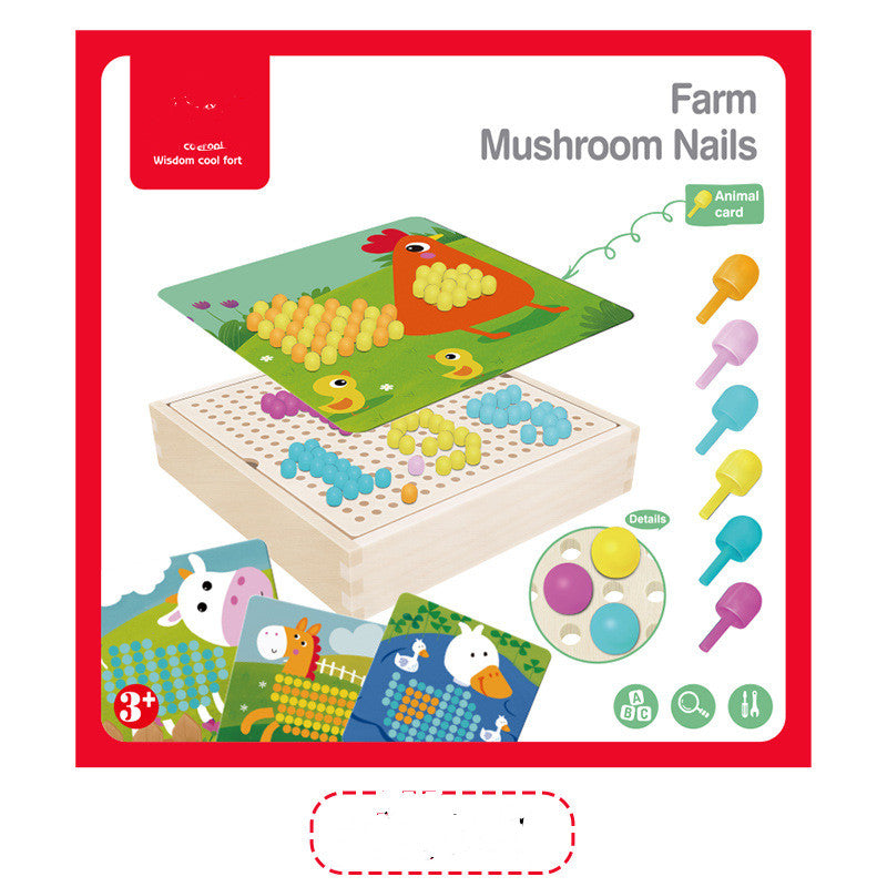 Wooden Creative Puzzle and Board Game Set for Kids