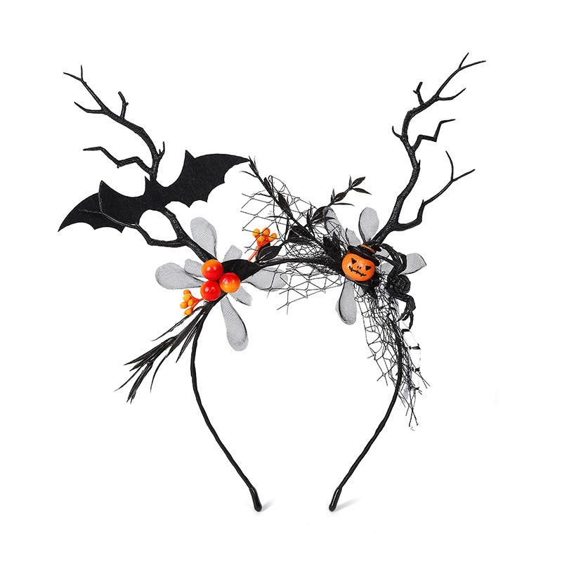 Pumpkin Head Hair Accessory Halloween Headband