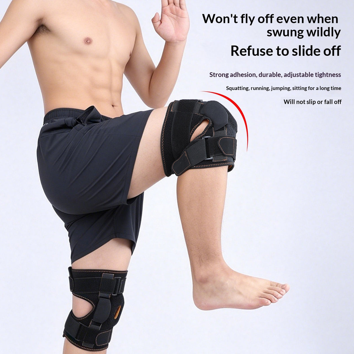 Adjustable Knee Brace Support Pads for Running & Cycling