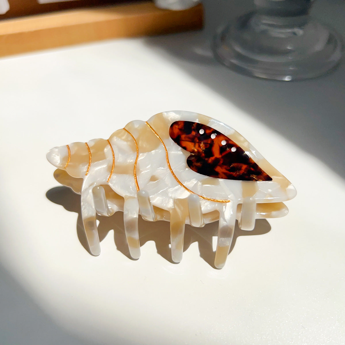 Summer Acetate Conch Hair Barrettes - Cute Hair Accessories