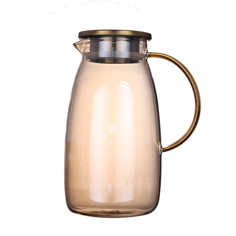 Colorful Glass Water Bottle with Borosilicate Material and Teapot Options
