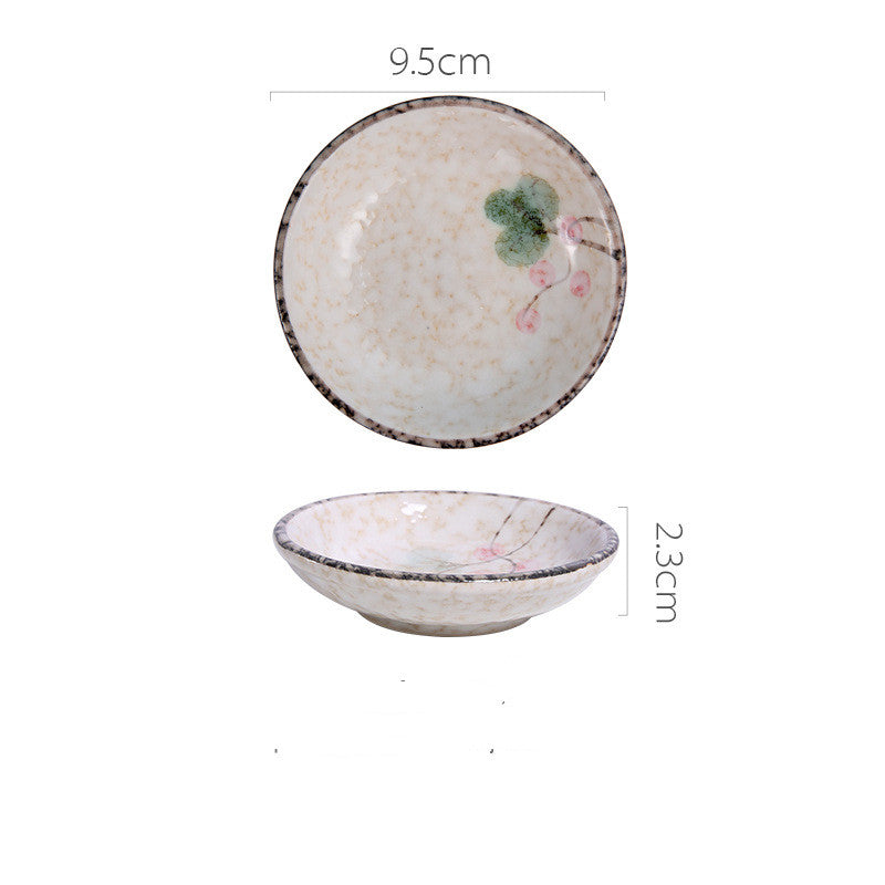 Japanese Ceramic Snack Dish - Hand-Painted & Microwave Safe