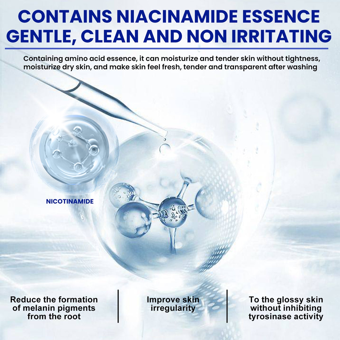 Nicotinamide Facial Cleanser - Hydrating & Brightening Foam Wash