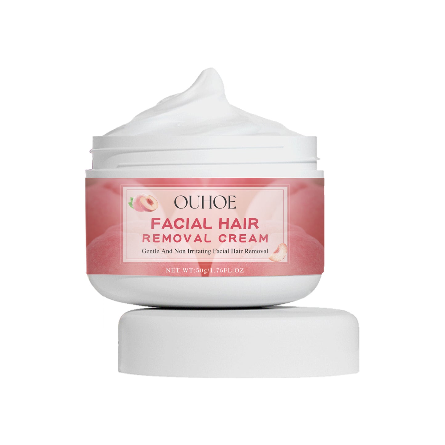 Peach Gentle Hair Removal Cream - Fast-Acting Depilatory for Face & Body