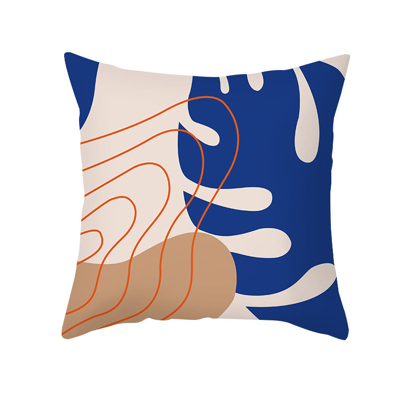 Abstract Art Cushion Cover 45x45cm - Soft Plush Nordic Style Sofa Pillowcase