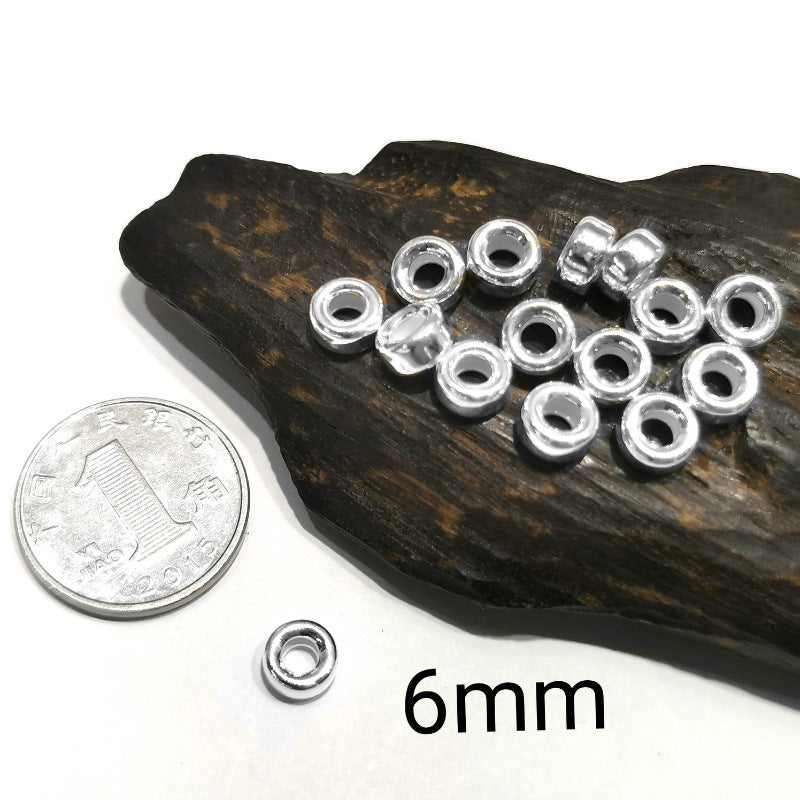 925 Sterling Silver Spacer Beads for Jewelry Making - Water Bubble Style, Multiple Sizes