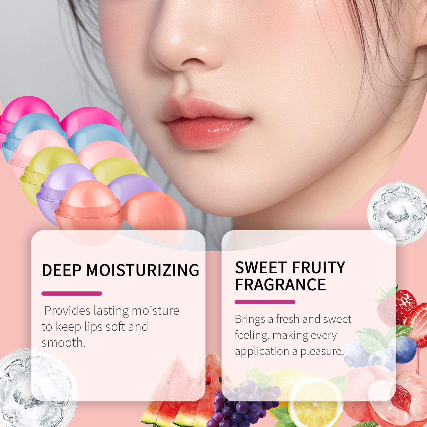 Moisturizing Honey Lip Balm with Blueberry Extract & Sodium Hyaluronate