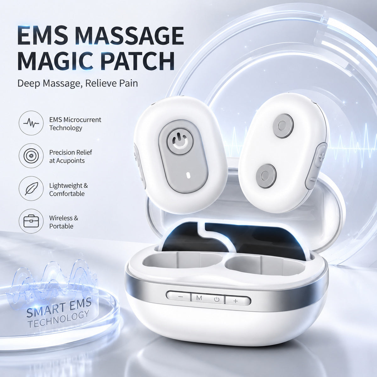 EMS Massage Patch - Portable Pulse Therapy - V006 Magic