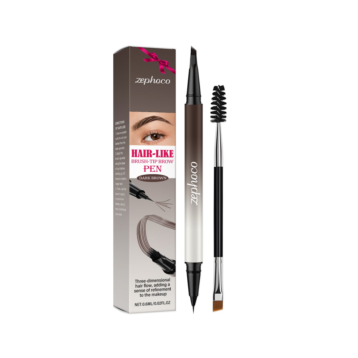 Natural Eyebrow Pencil for Makeup - Custom Color Shades & Brush Included