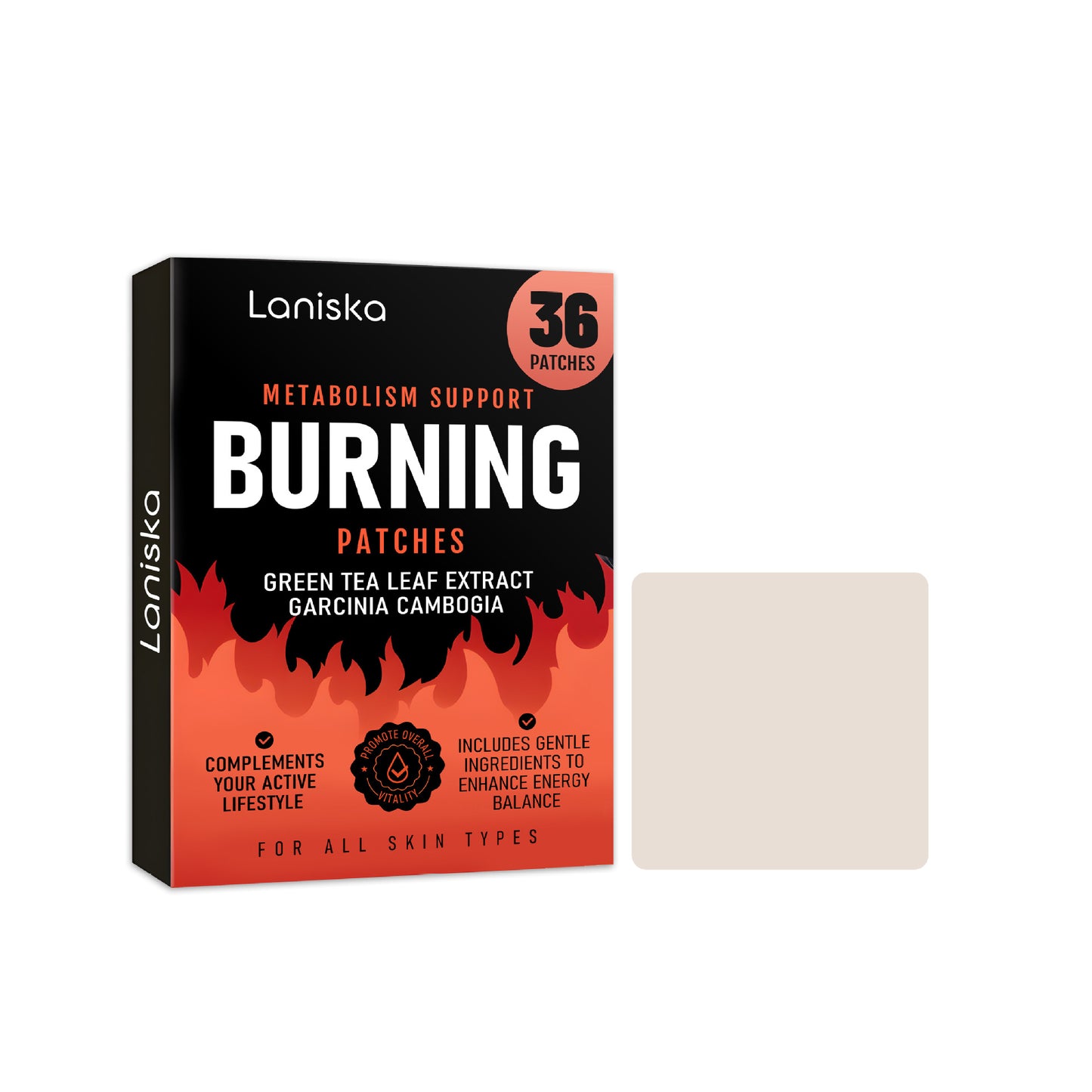 Metabolism-Boosting Skin Patch - 36 Patches for Fat Burning & Energy