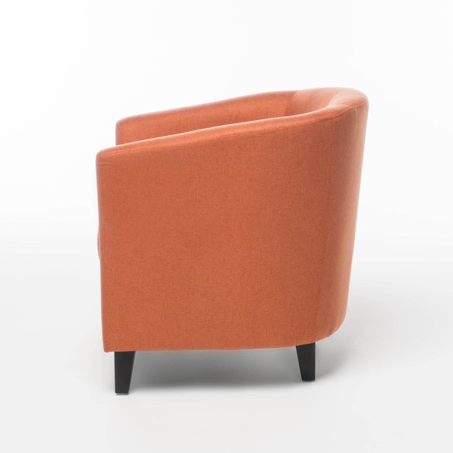 Orange Club Chair - Stylish Fabric Seating for Any Room