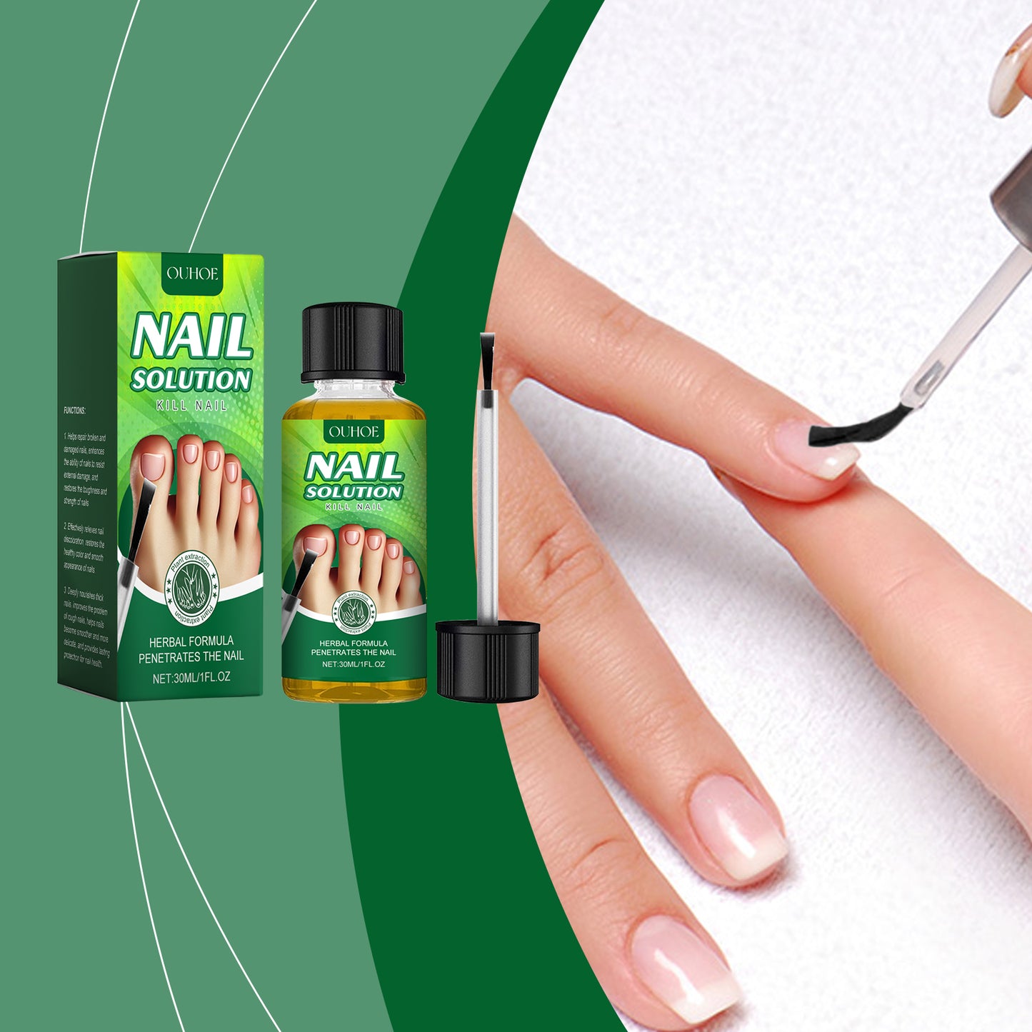 Nail Care Solution - Gentle Repair & Nourishing Treatment for Nails, 30ml