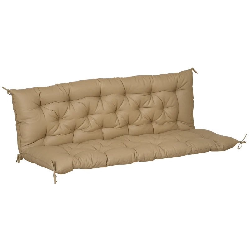 Outdoor Bench Cushion for 3-Seater Swing Chair - Khaki