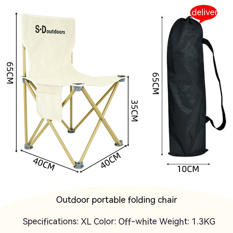 Portable Folding Chair for Outdoor Camping Garden Home Use - Multiple Styles