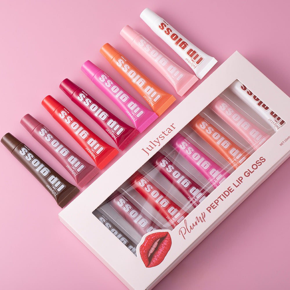 Fruit Flavored Moisturizing Lip Gloss Set - 8 Pack Transparent Gloss