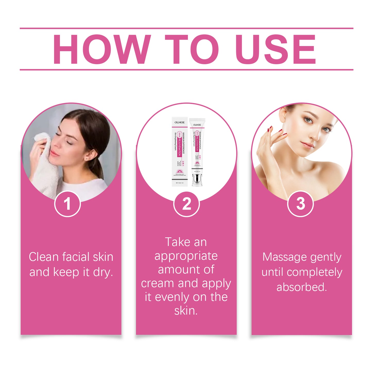 Brightening Facial Cream with Vitamin C & Hyaluronic Acid - 30g