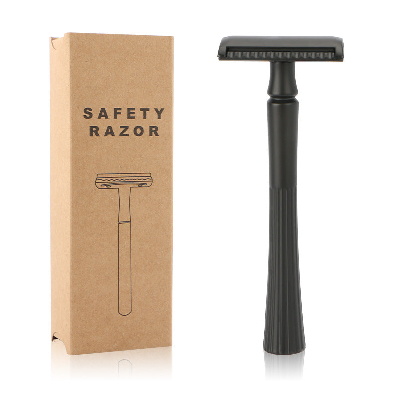 Electroplating Double Sided Metal Razor - Home Bathroom Storage