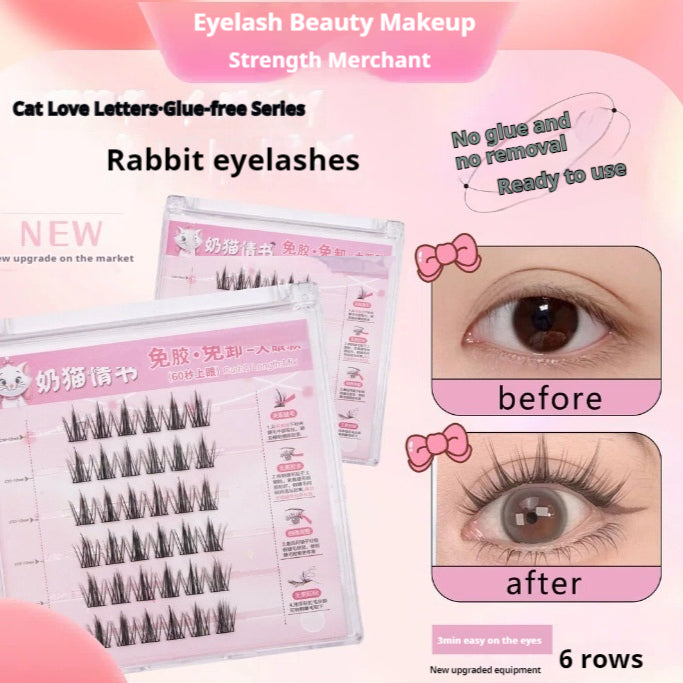 Self-Adhesive False Eyelashes - High-Quality Soft Eye Makeup Lashes