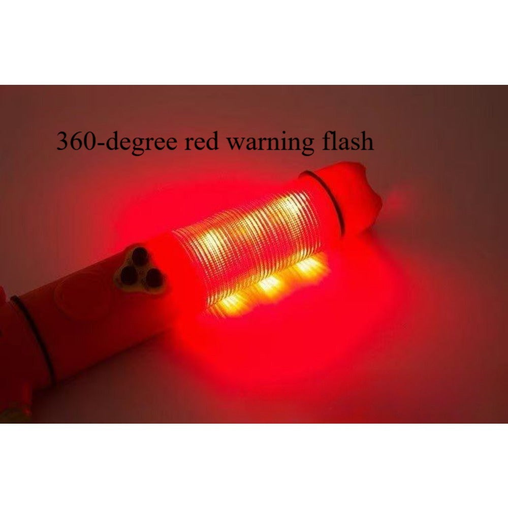 Multi-Functional Car Safety Hammer with Flashlight and Seat Belt Cutter