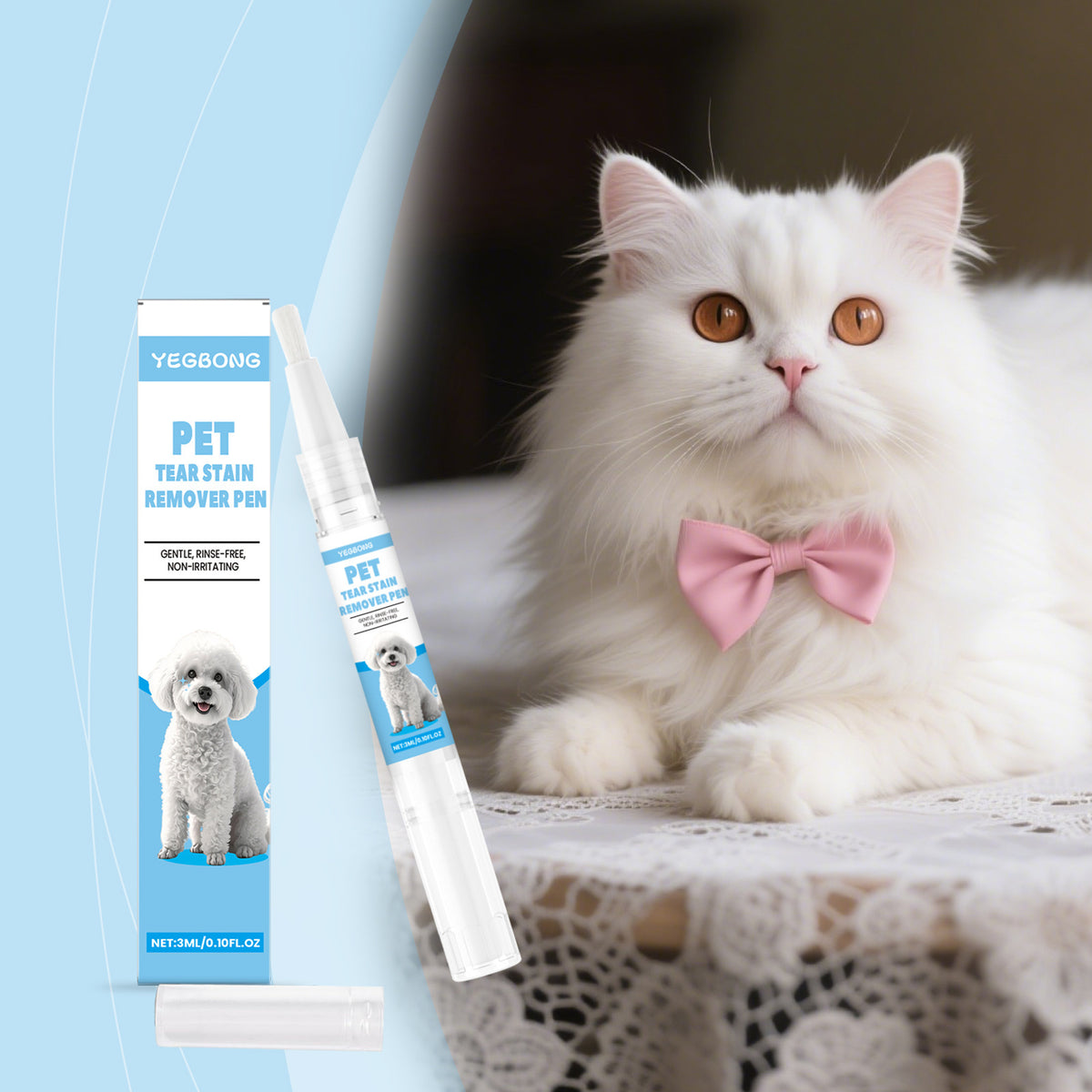 Pet Tear Stain Remover Pen - 3ml Eye Cleanser