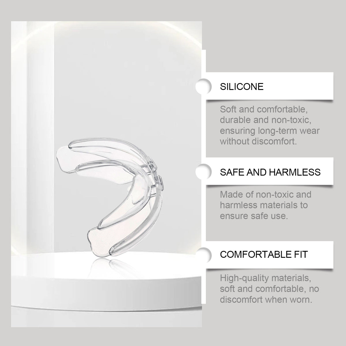Silicone Night Guard Anti-Snoring Teeth Protector
